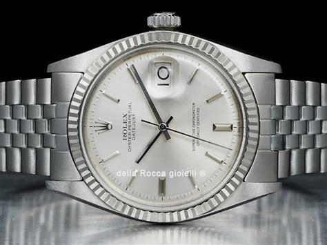 rolex datejust 36 jubilee quadrante argento 1601|Rolex Datejust 36 oystersteel.